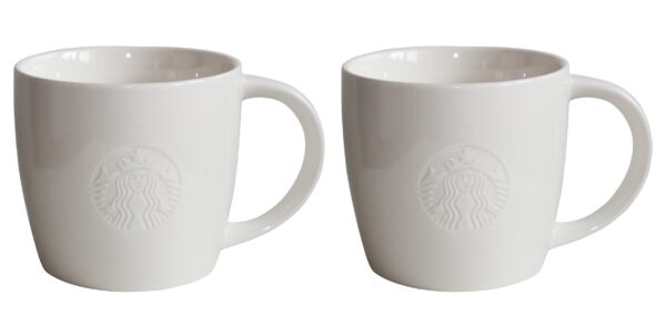 Starbucks Mug Grande 16oz 2er Set weiss Fore Here Collectors