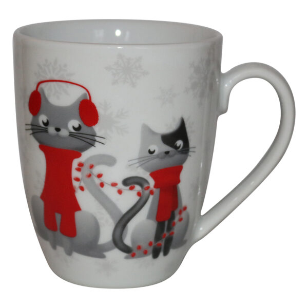 Weihnachts Winter Kollektion Kaffee Tasse Katze