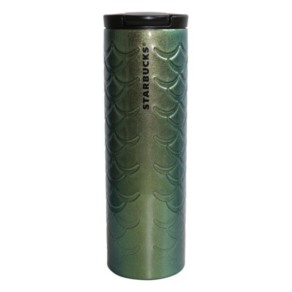 Starbucks Edelstahlthermobecher Tumbler Siren Scales IG Metalic Green 16oz/473ml wiederverwendbar