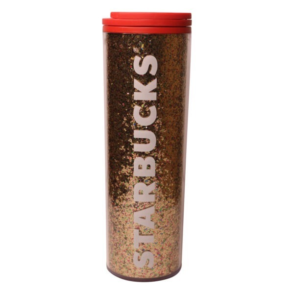 Starbucks Coffee Tumbler Gold Glitter Edition Kaffee Becher