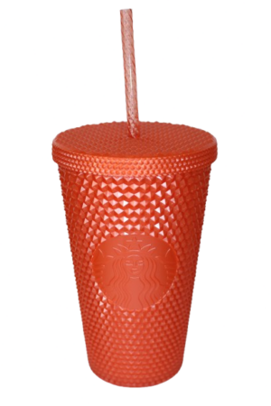 Starbucks Cold Cup Bling Orange Edition Kaltgetränke Becher