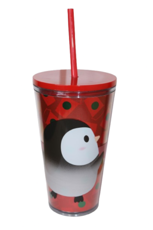 Starbucks Cold Cup Rot Present Pinguin Kaltgetränke Becher