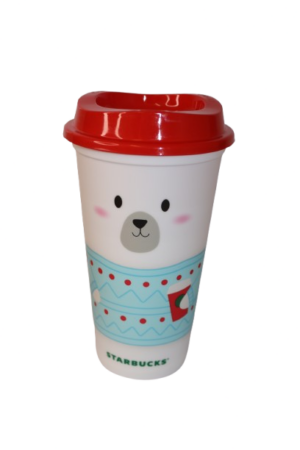 Starbucks Polar Bär Travel Cup Tumbler Grande Medium 16oz/473ml